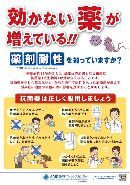 効かない薬が増えている!!　薬剤耐性を知っていますか？