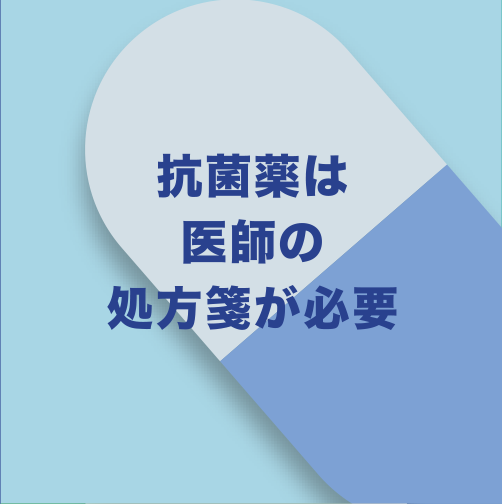 抗菌薬は医師の処方箋が必要