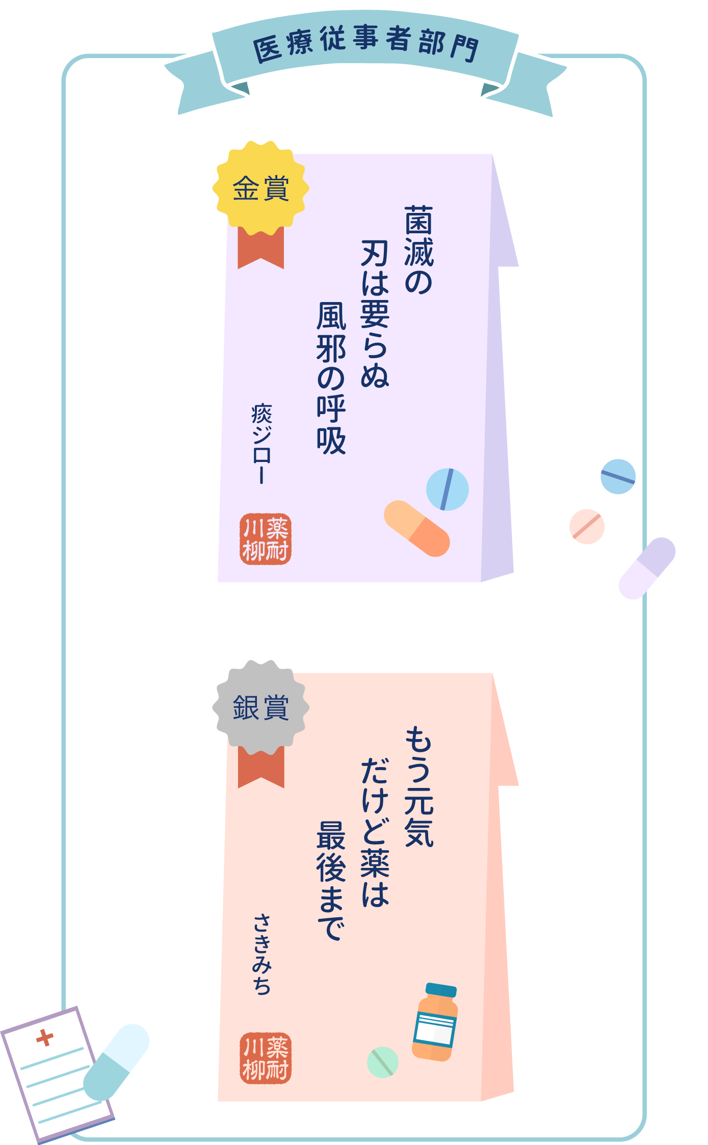 医療従事者部門 金賞 銀賞